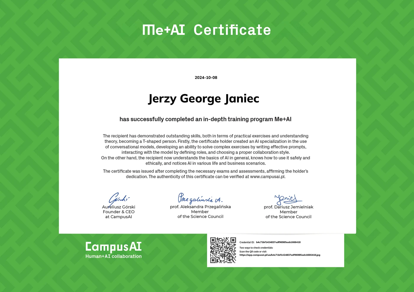 Campus AI Certificate